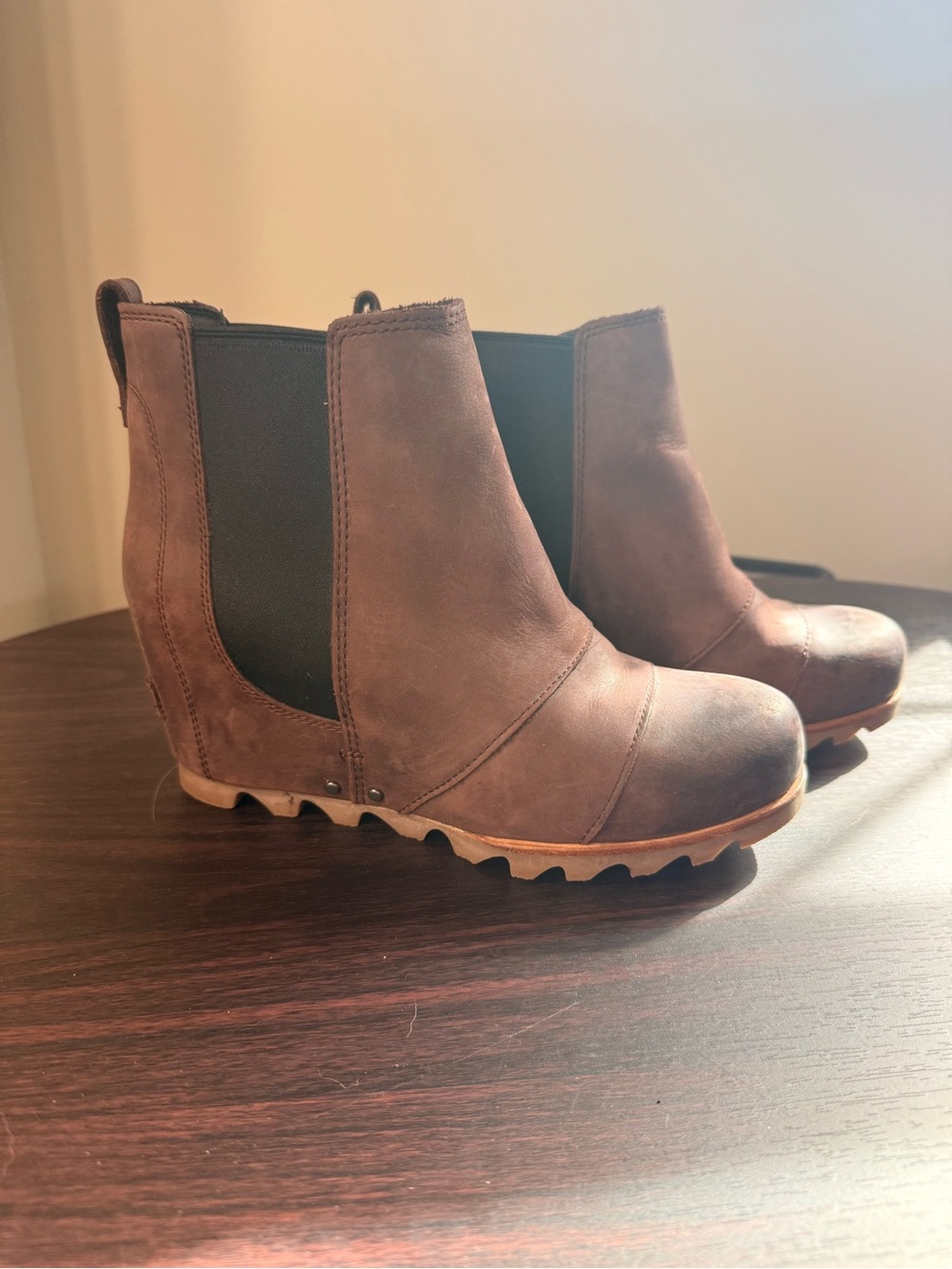 Sorel Joan of Arctic Chelsea Wedge Ankle Boots